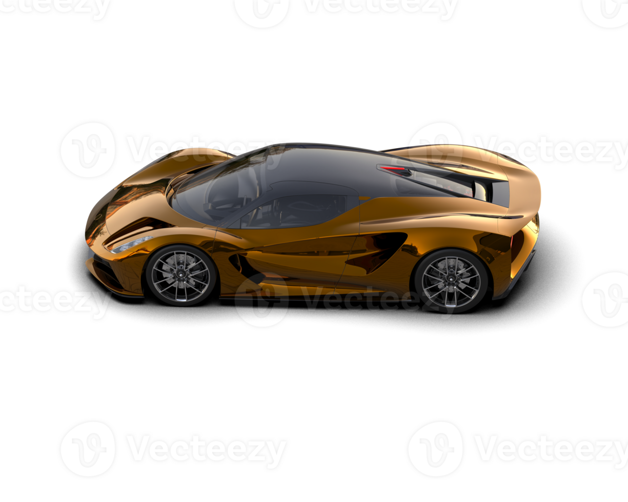 Realistic sport car isolated on background. 3d rendering - illustration png