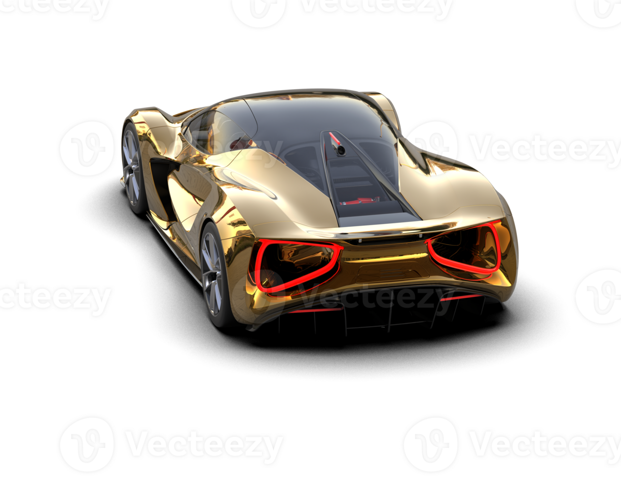 Realistic sport car isolated on background. 3d rendering - illustration png