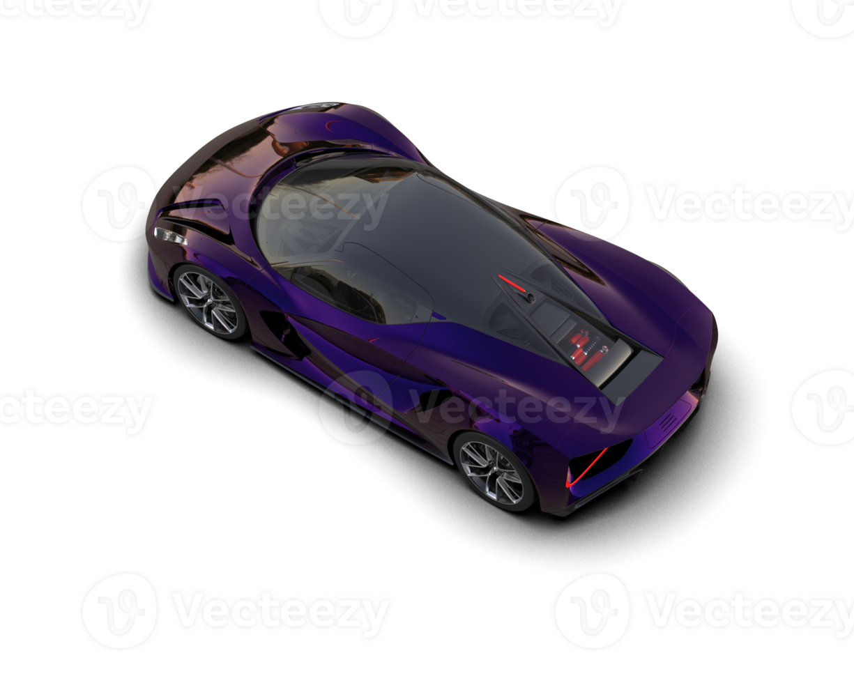 Realistic sport car isolated on background. 3d rendering - illustration png