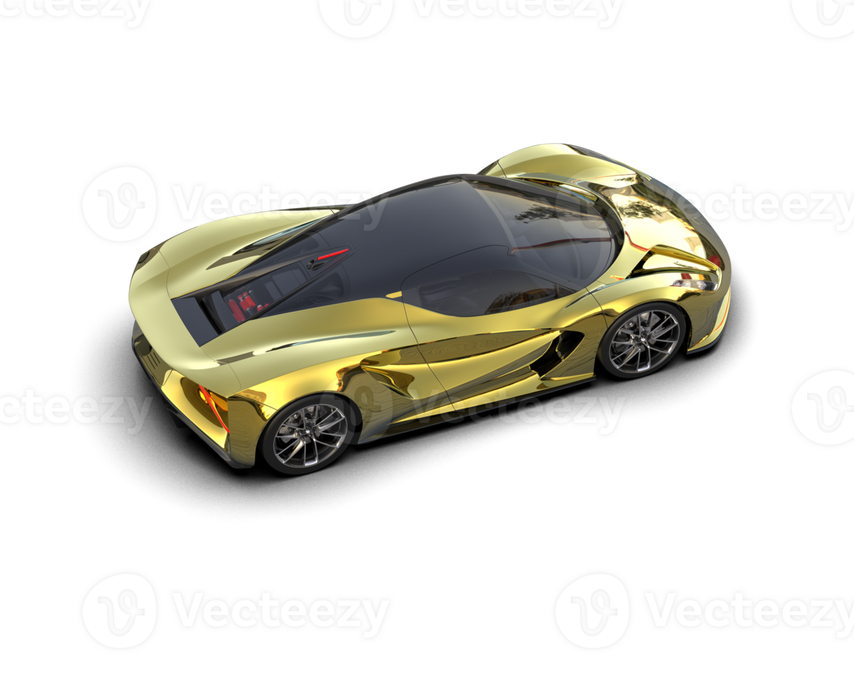 Realistic sport car isolated on background. 3d rendering - illustration png