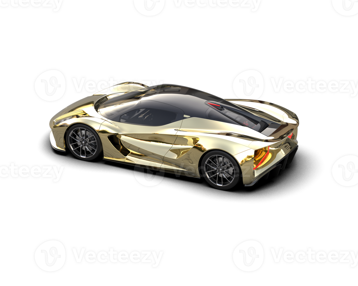 Realistic sport car isolated on background. 3d rendering - illustration png
