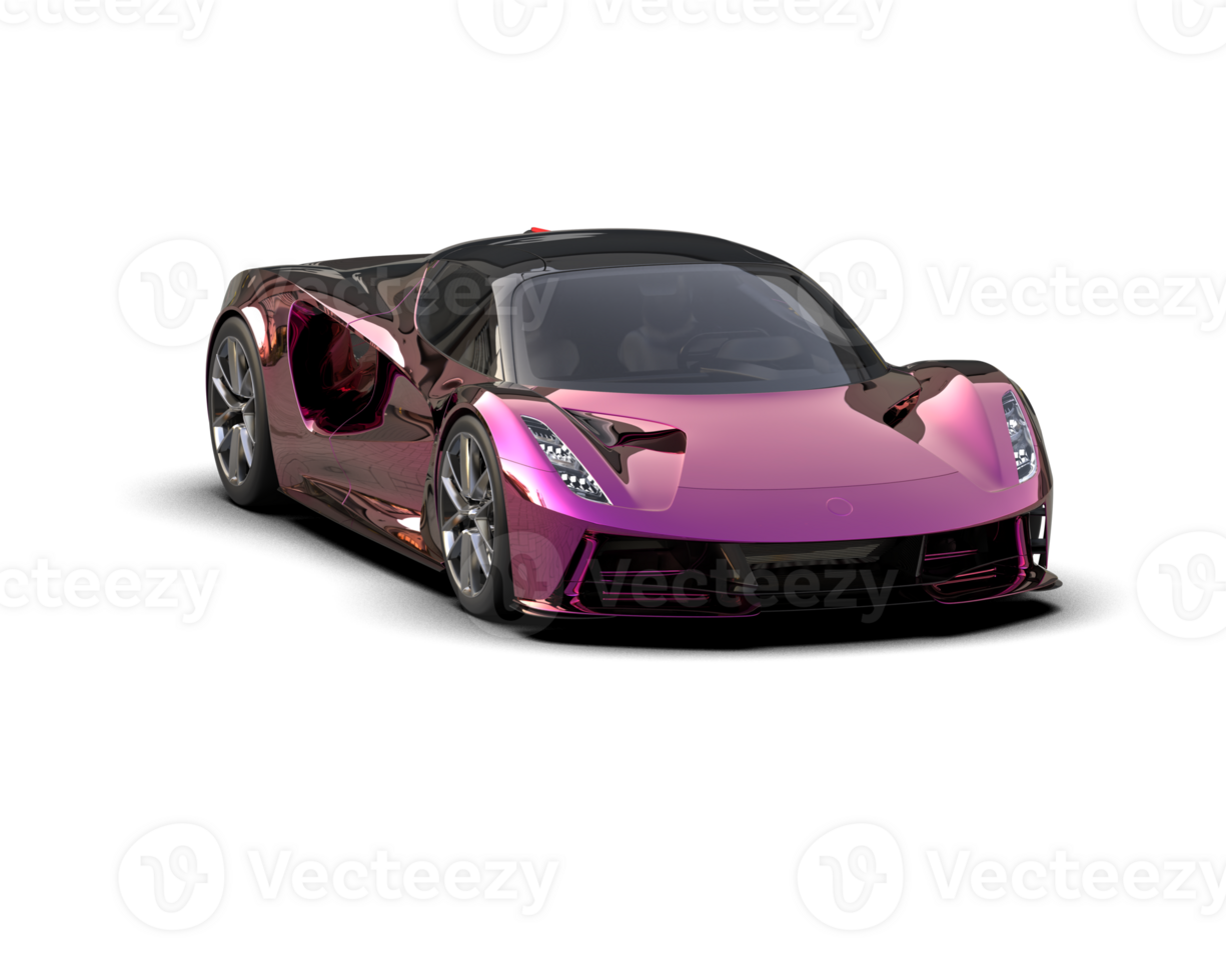 Realistic sport car isolated on background. 3d rendering - illustration png