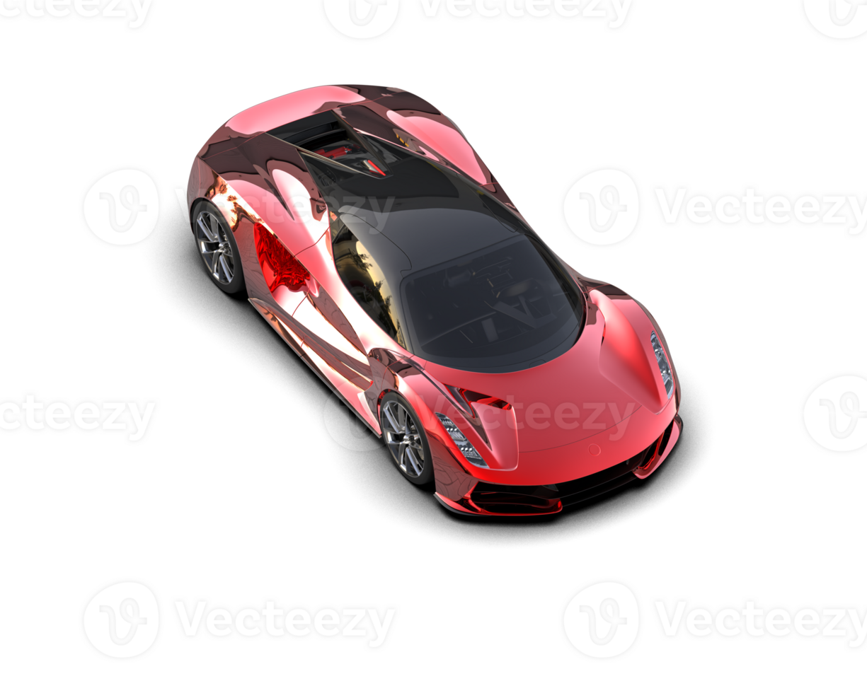 Realistic sport car isolated on background. 3d rendering - illustration png