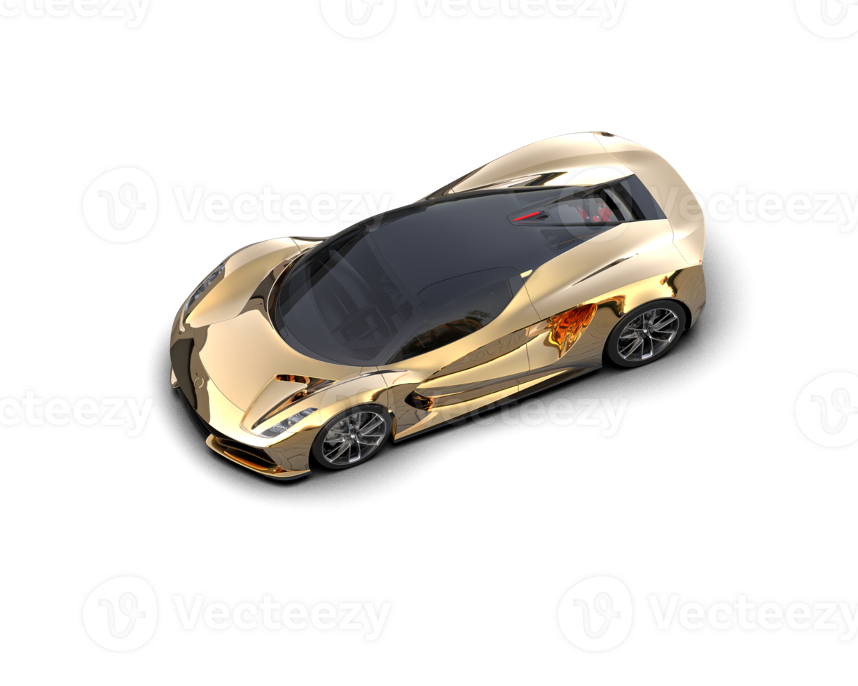 Realistic sport car isolated on background. 3d rendering - illustration png