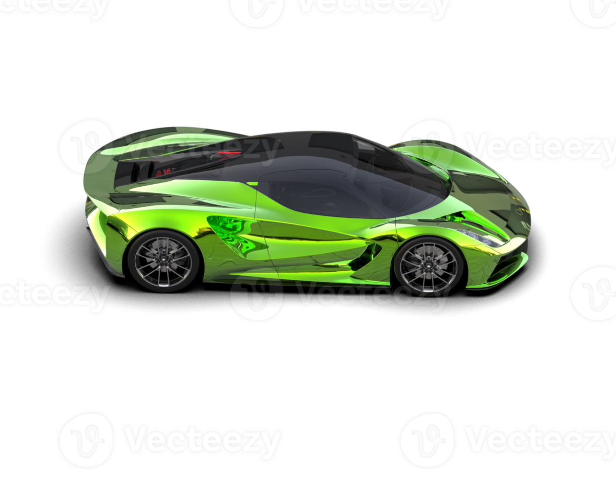 Realistic sport car isolated on background. 3d rendering - illustration png