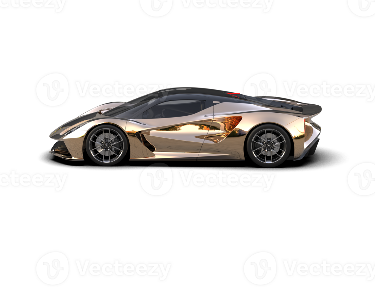 Realistic sport car isolated on background. 3d rendering - illustration png