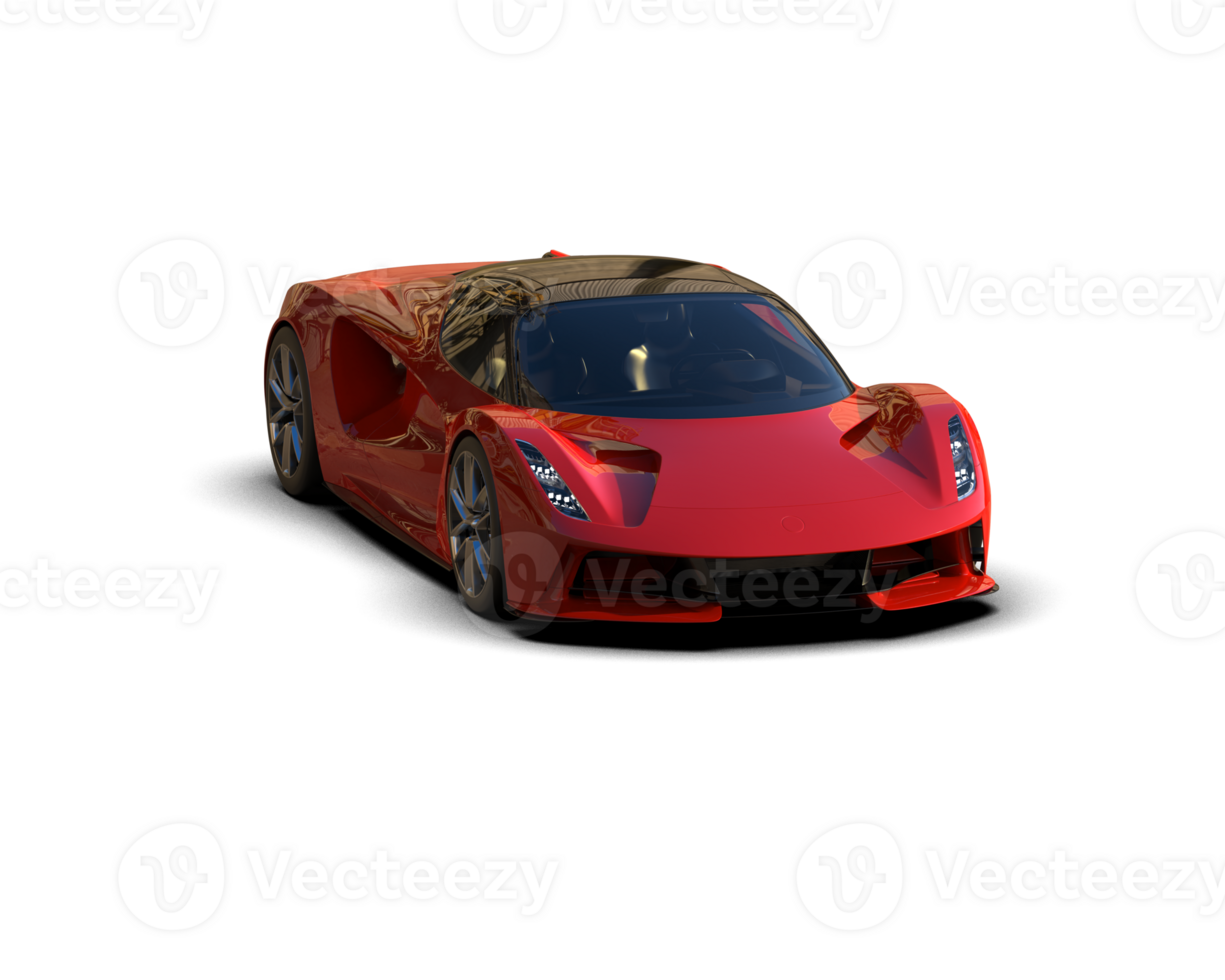 Realistic sport car isolated on background. 3d rendering - illustration png
