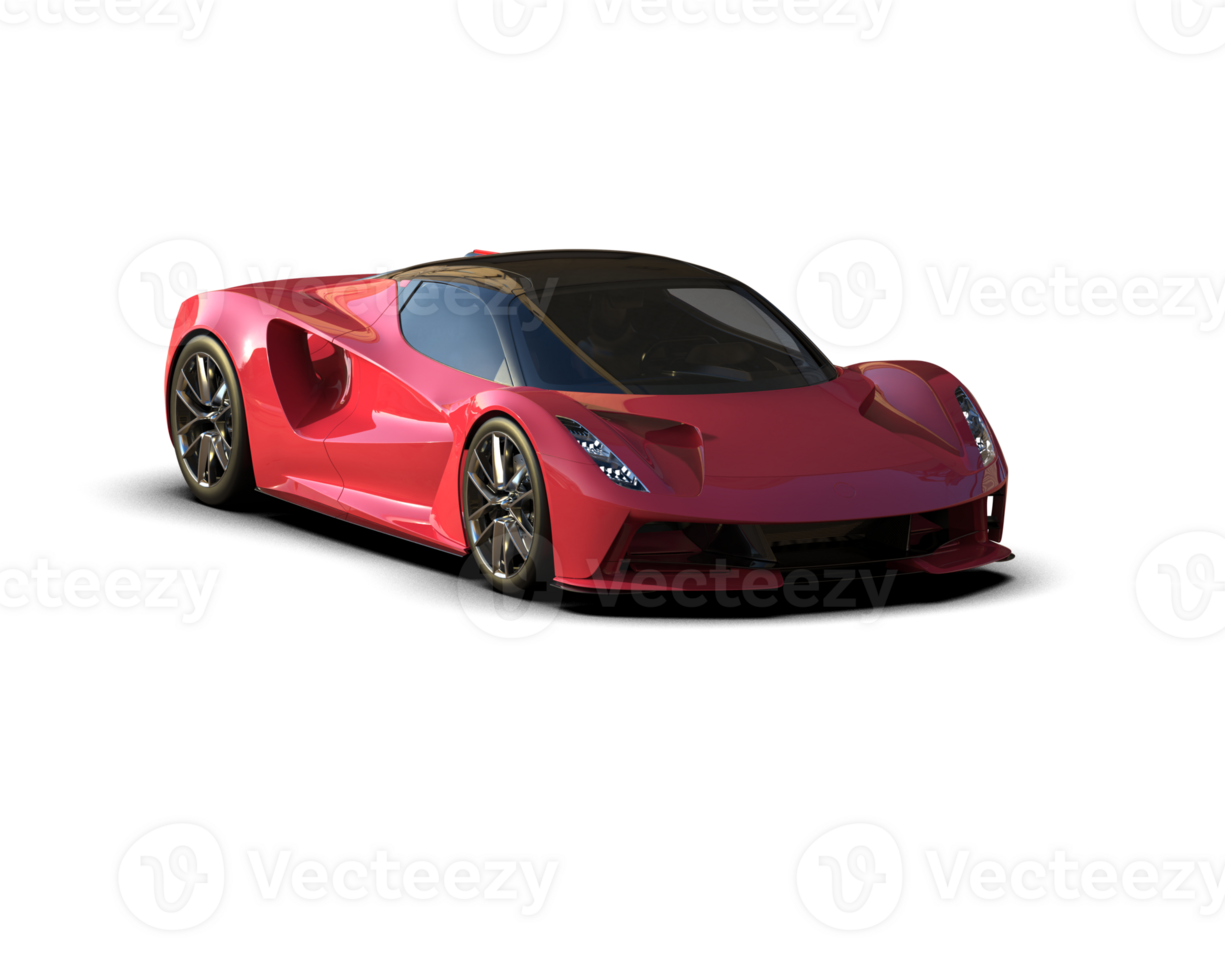 Realistic sport car isolated on background. 3d rendering - illustration png