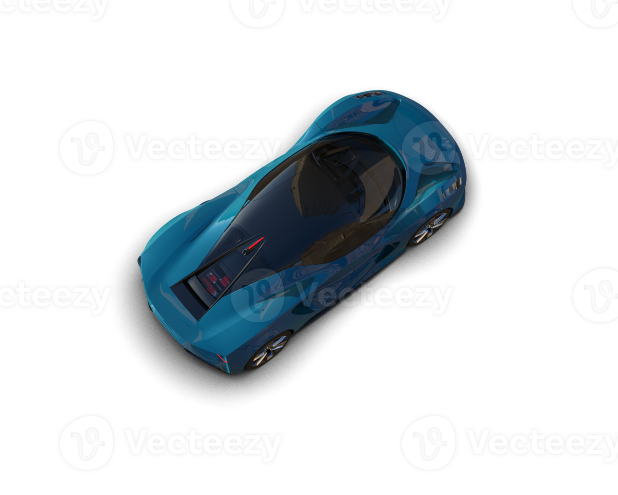 Realistic sport car isolated on background. 3d rendering - illustration png