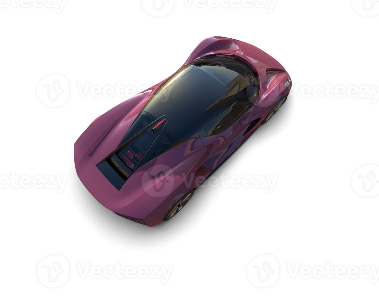 Realistic sport car isolated on background. 3d rendering - illustration png