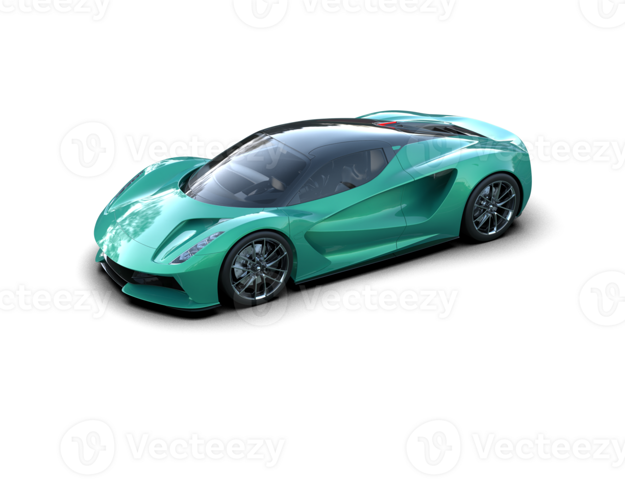 Realistic sport car isolated on background. 3d rendering - illustration png