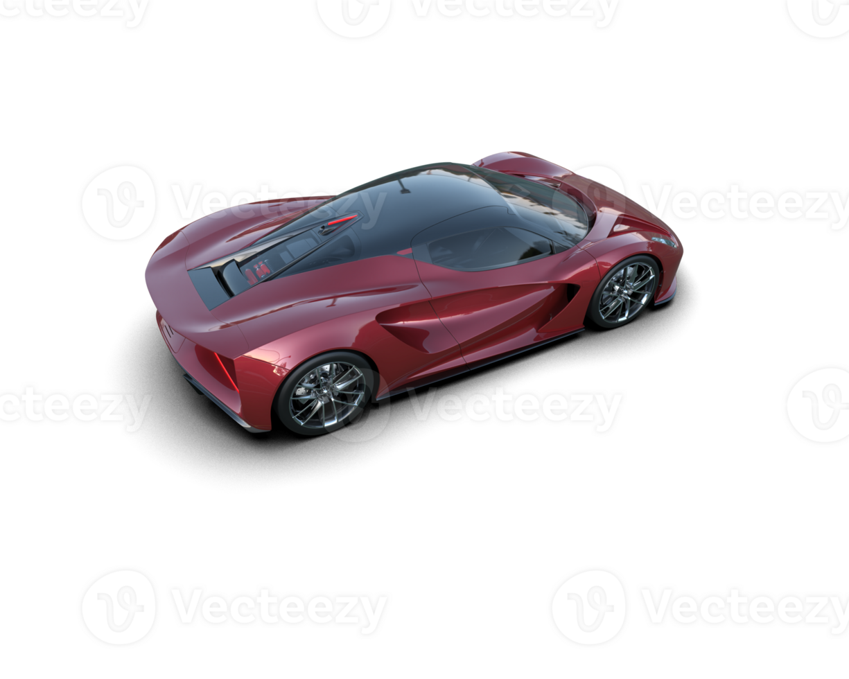 Realistic sport car isolated on background. 3d rendering - illustration png