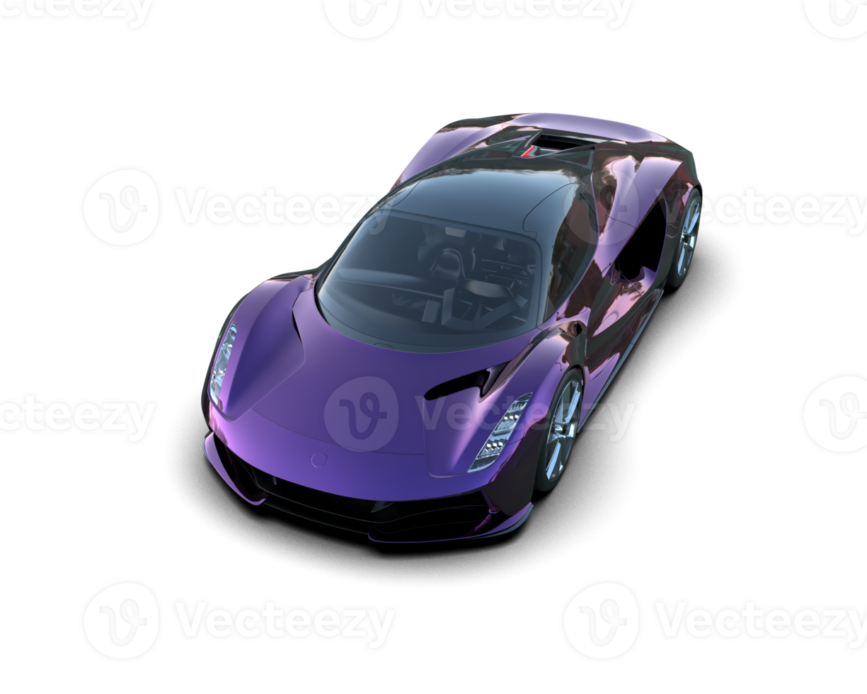 Realistic sport car isolated on background. 3d rendering - illustration png
