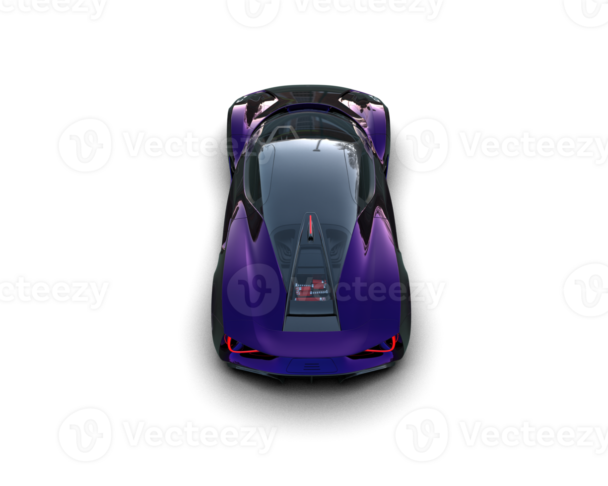 Realistic sport car isolated on background. 3d rendering - illustration png