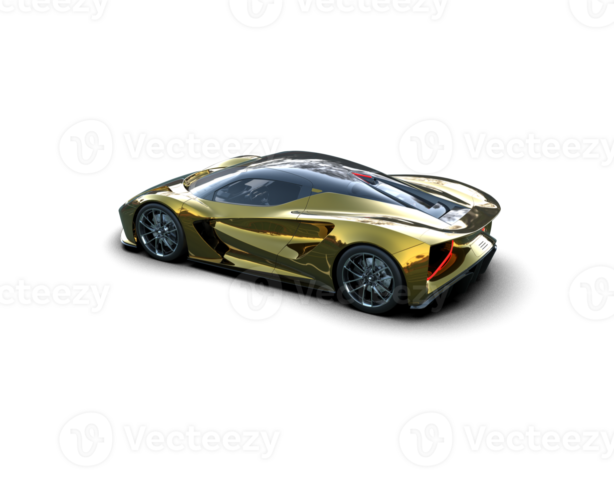 Realistic sport car isolated on background. 3d rendering - illustration png