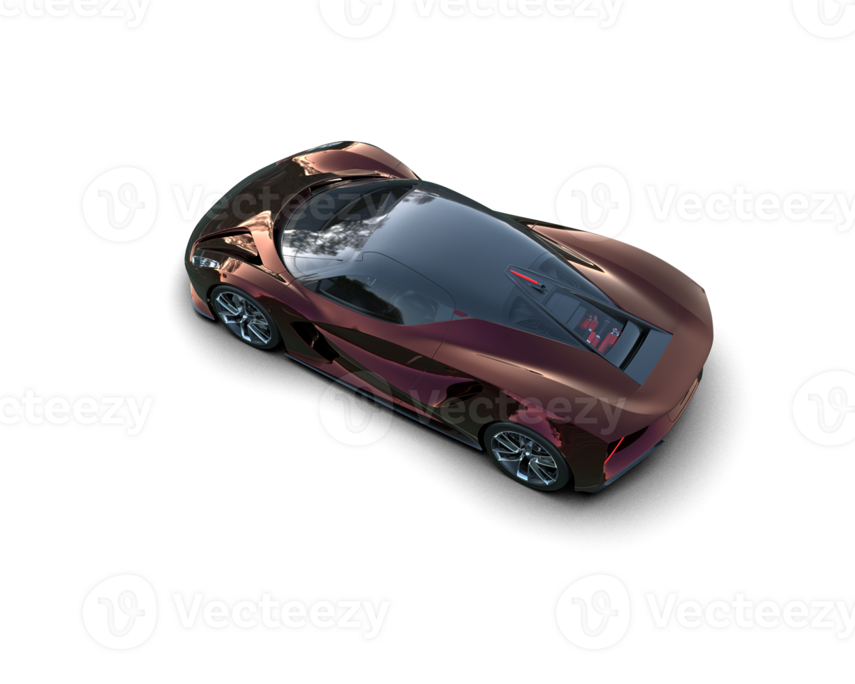 Realistic sport car isolated on background. 3d rendering - illustration png