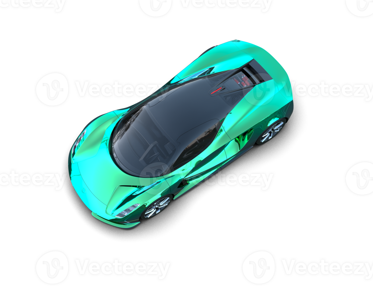 Realistic sport car isolated on background. 3d rendering - illustration png