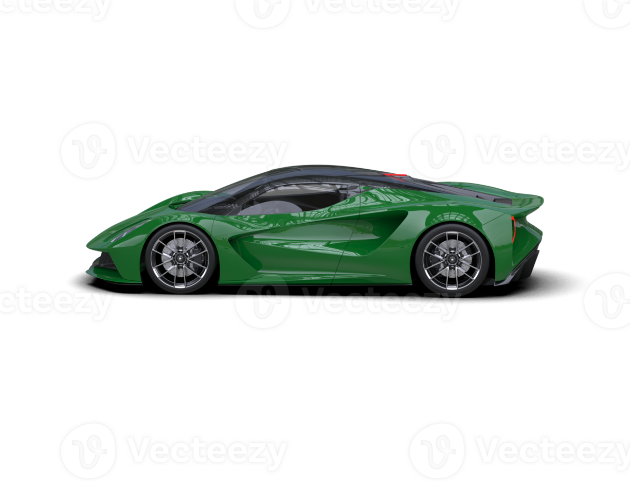 Realistic sport car isolated on background. 3d rendering - illustration png