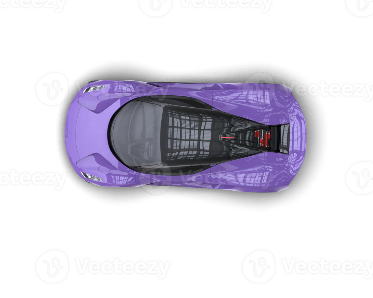 Realistic sport car isolated on background. 3d rendering - illustration png