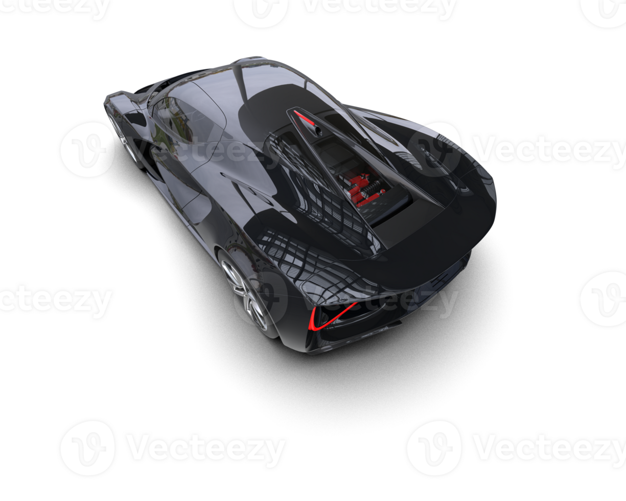 Realistic sport car isolated on background. 3d rendering - illustration png