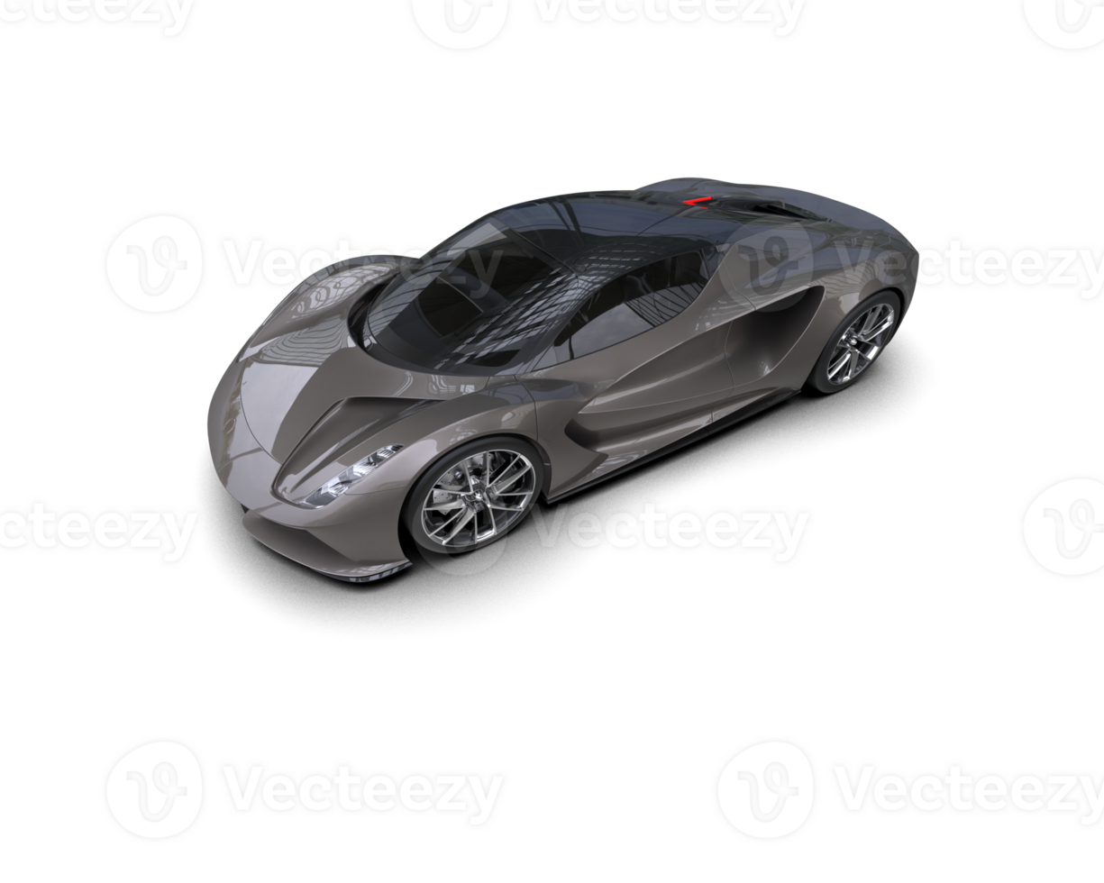 Realistic sport car isolated on background. 3d rendering - illustration png