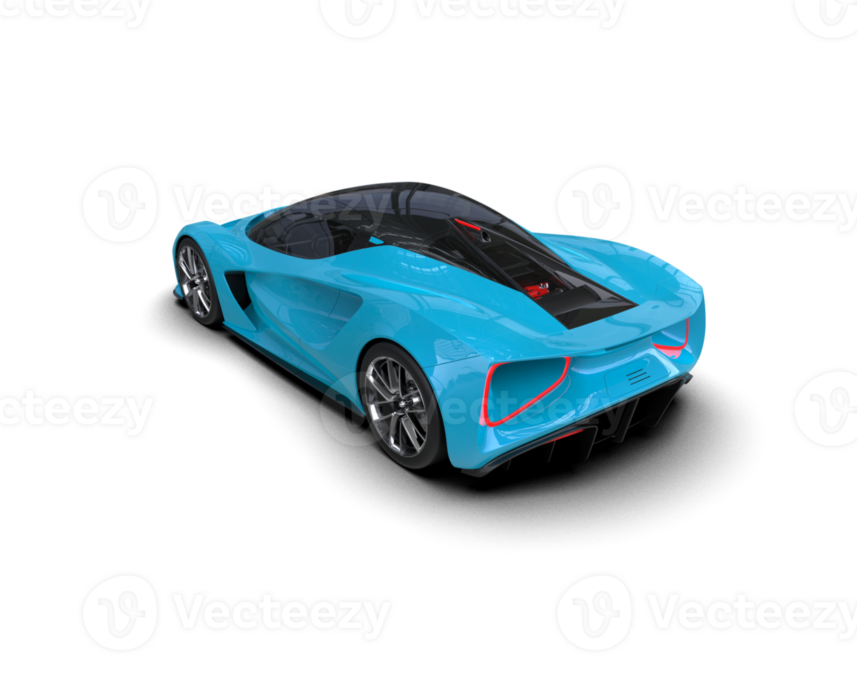 Realistic sport car isolated on background. 3d rendering - illustration png