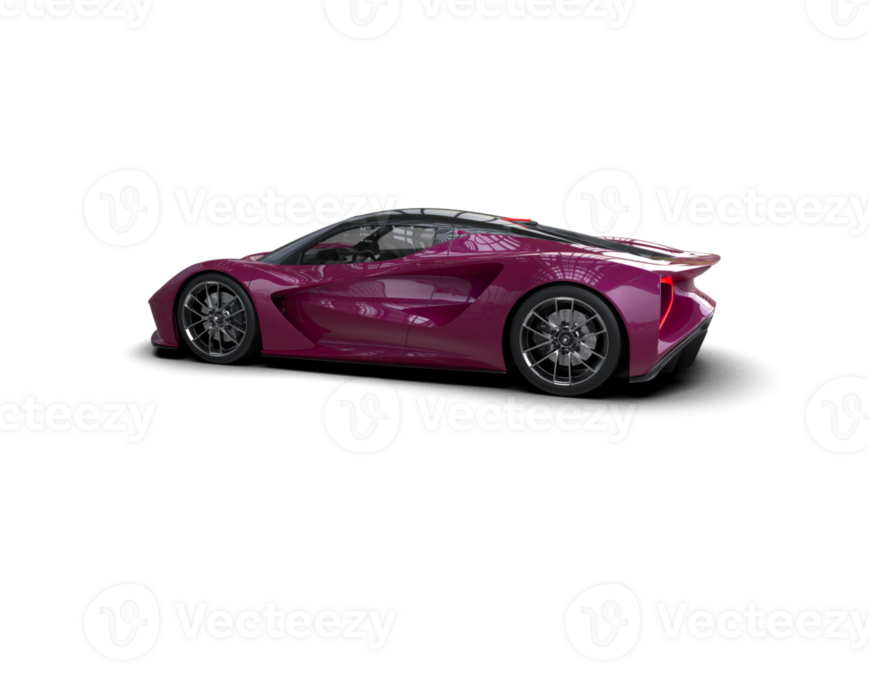Realistic sport car isolated on background. 3d rendering - illustration png