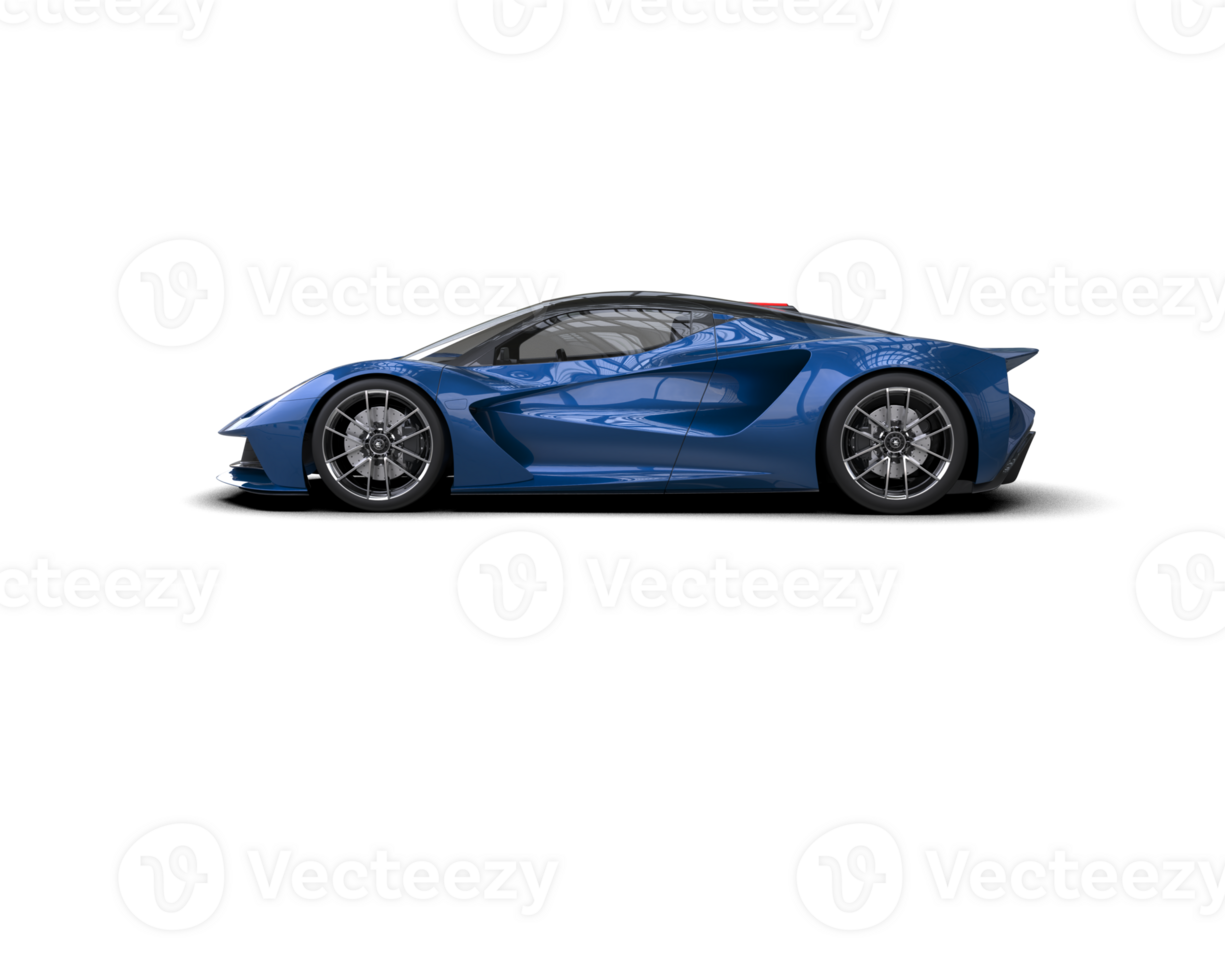 Realistic sport car isolated on background. 3d rendering - illustration png