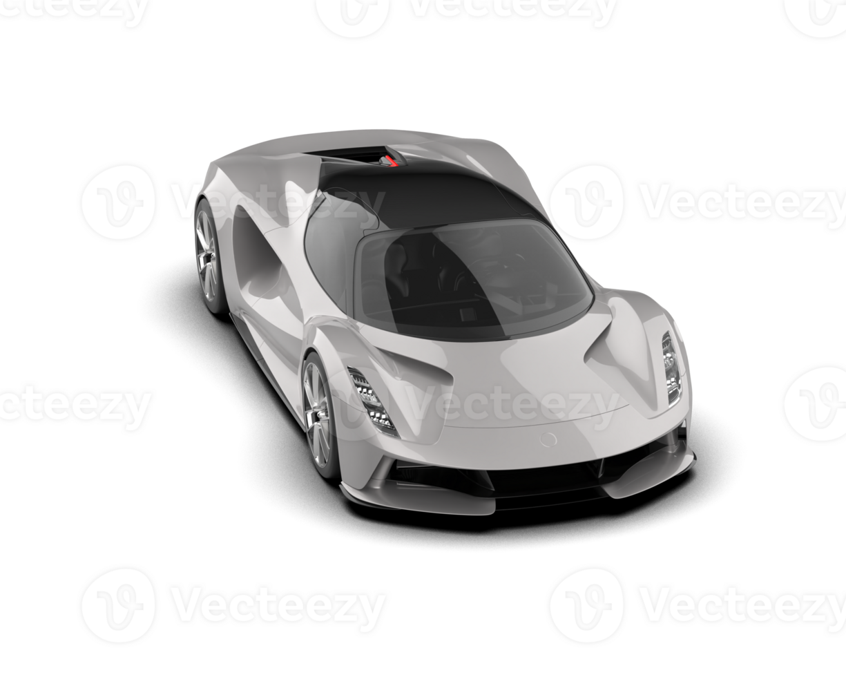 Realistic sport car isolated on background. 3d rendering - illustration png
