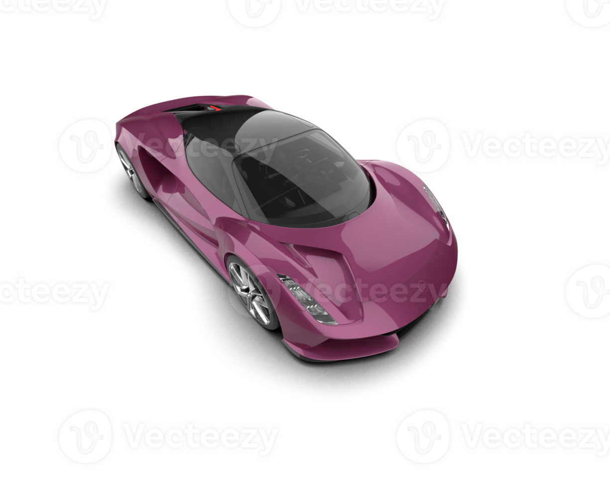 Realistic sport car isolated on background. 3d rendering - illustration png