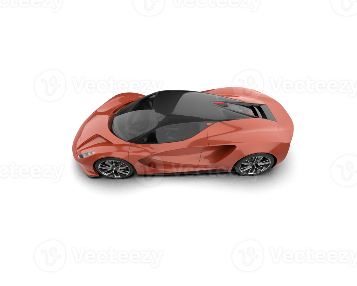 Realistic sport car isolated on background. 3d rendering - illustration png