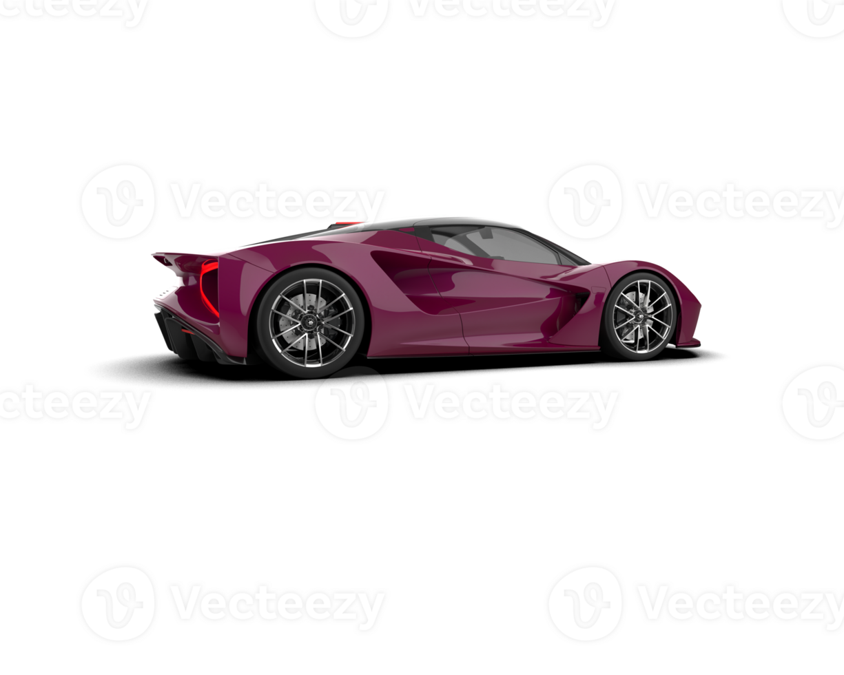 Realistic sport car isolated on background. 3d rendering - illustration png