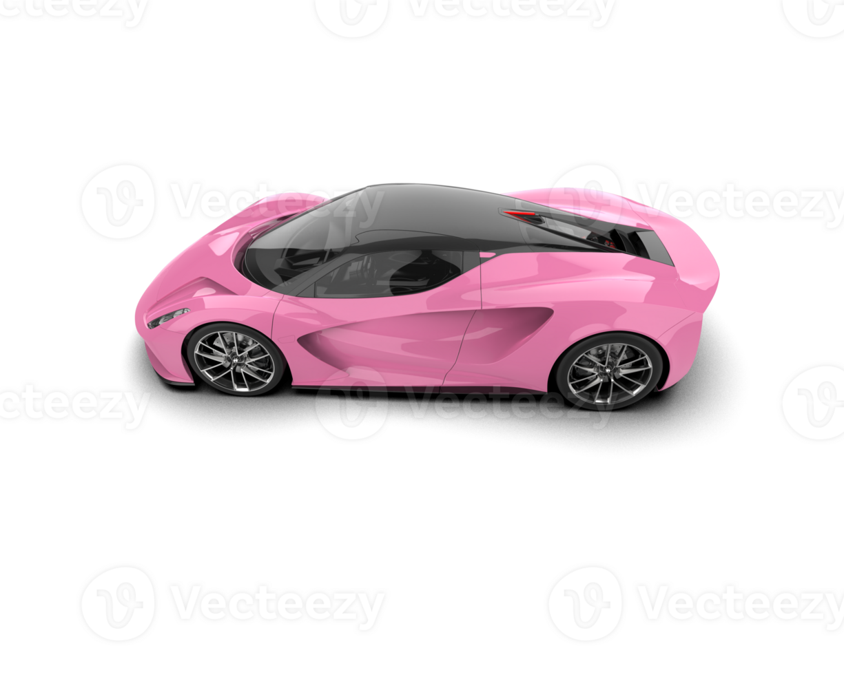 Realistic sport car isolated on background. 3d rendering - illustration png