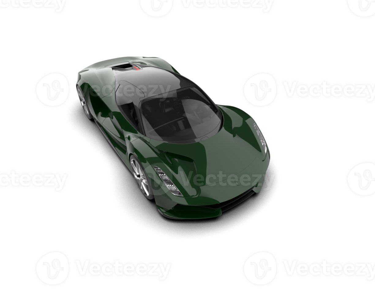 Realistic sport car isolated on background. 3d rendering - illustration png