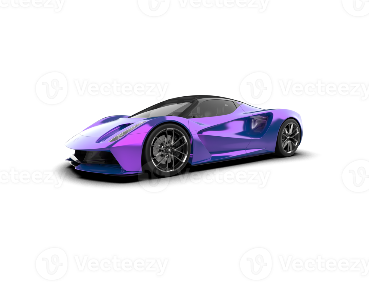 Realistic sport car isolated on background. 3d rendering - illustration png