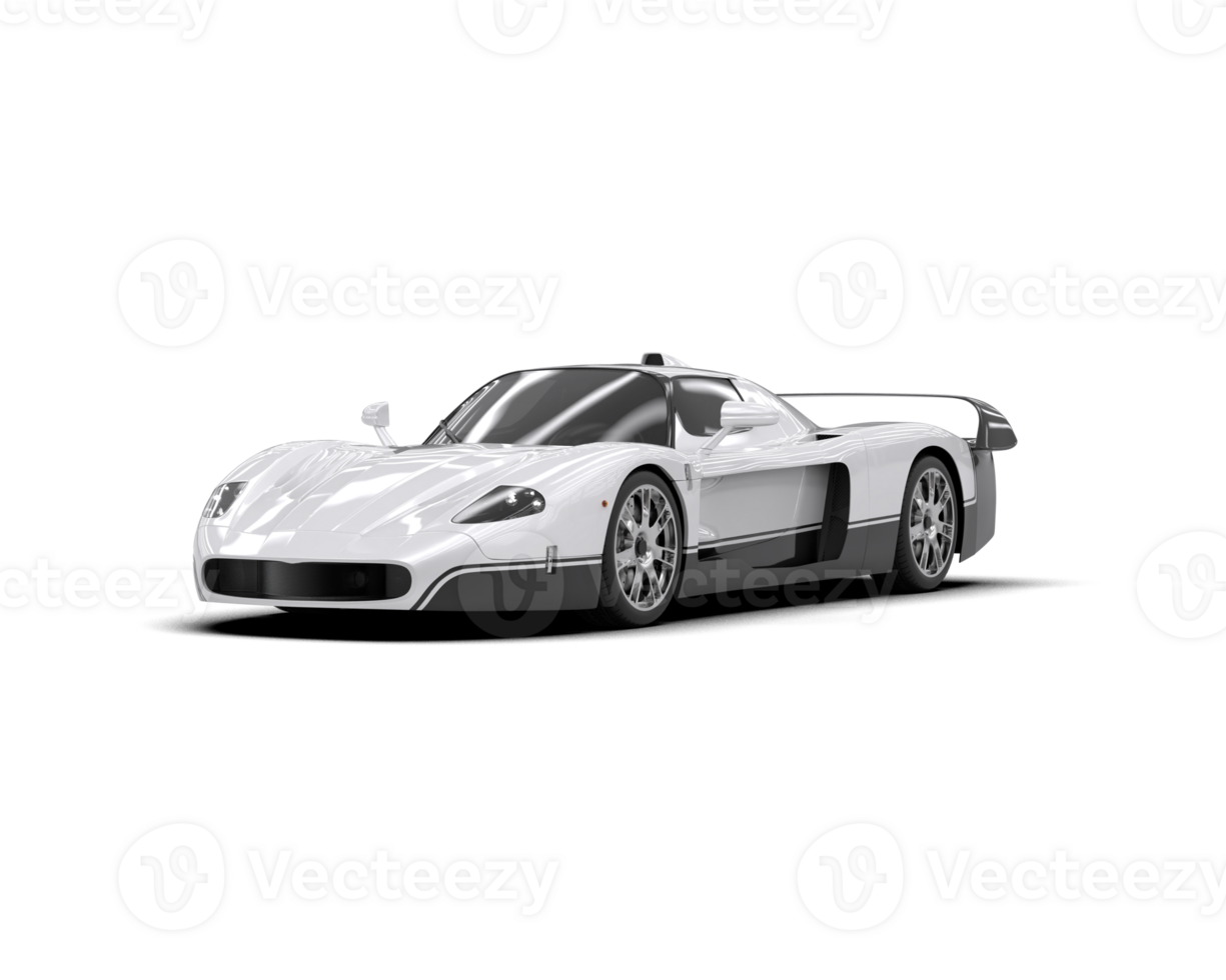 Realistic sport car isolated on background. 3d rendering - illustration png