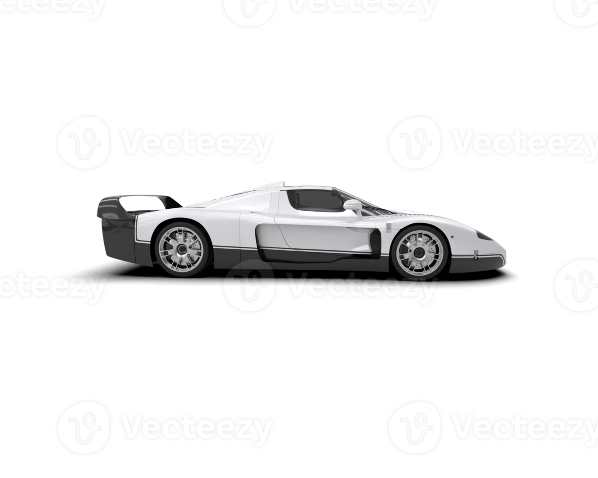 Realistic sport car isolated on background. 3d rendering - illustration png