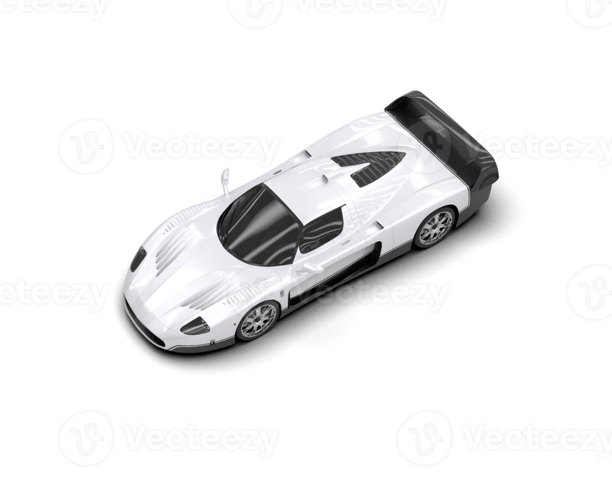 Realistic sport car isolated on background. 3d rendering - illustration png