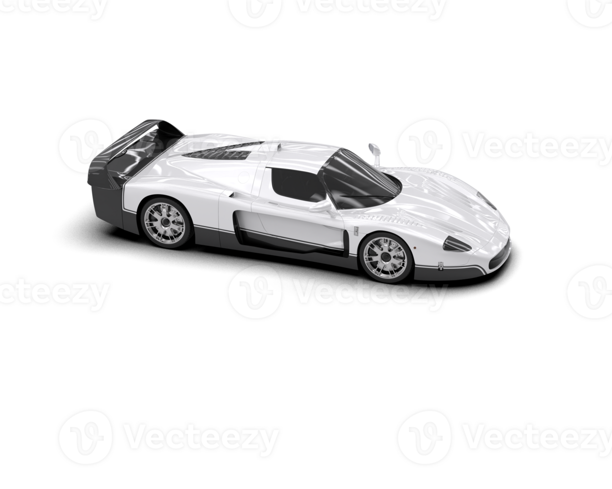 Realistic sport car isolated on background. 3d rendering - illustration png