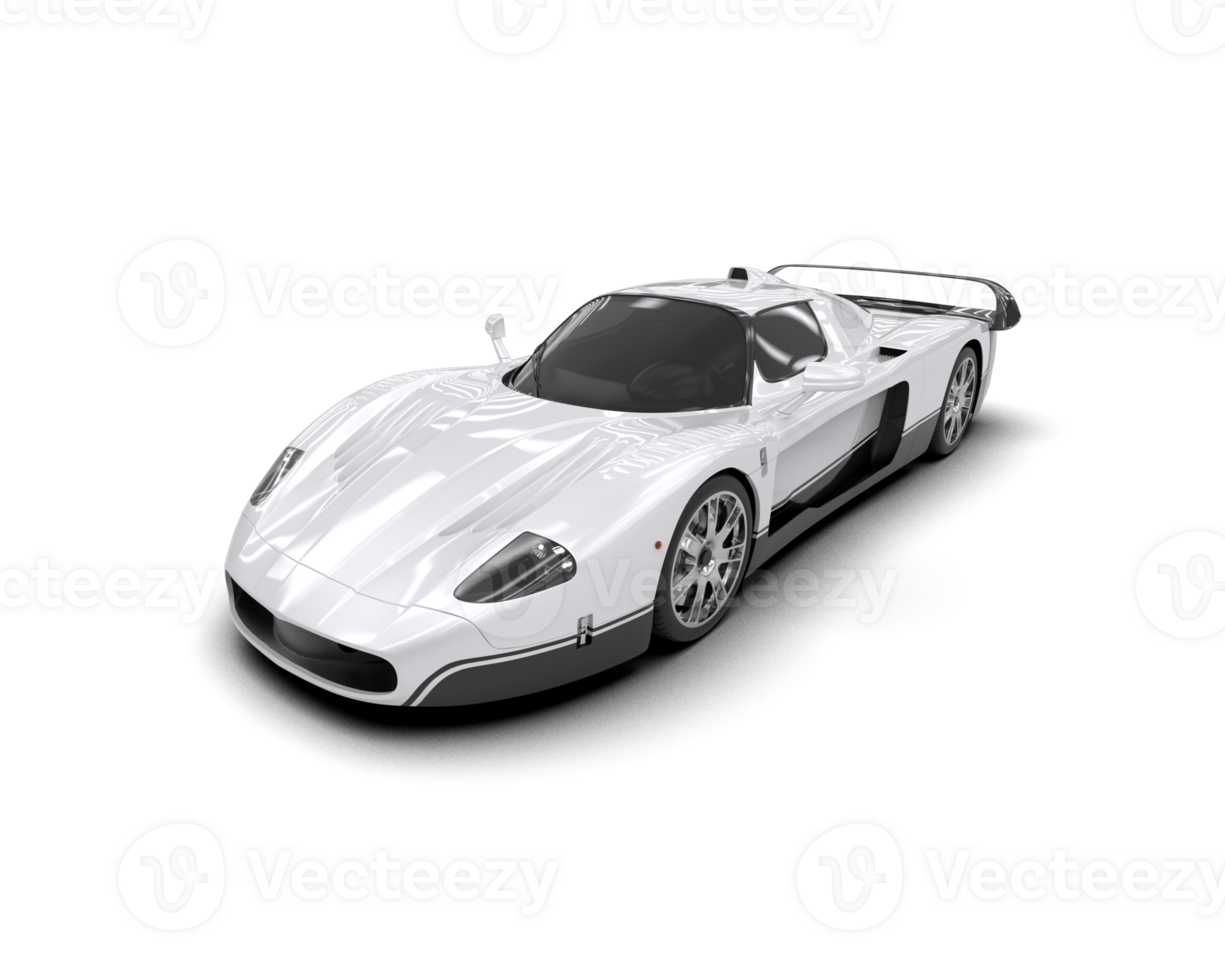 Realistic sport car isolated on background. 3d rendering - illustration png