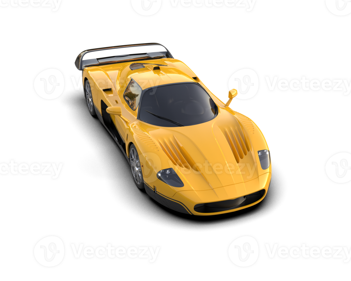 Realistic sport car isolated on background. 3d rendering - illustration png