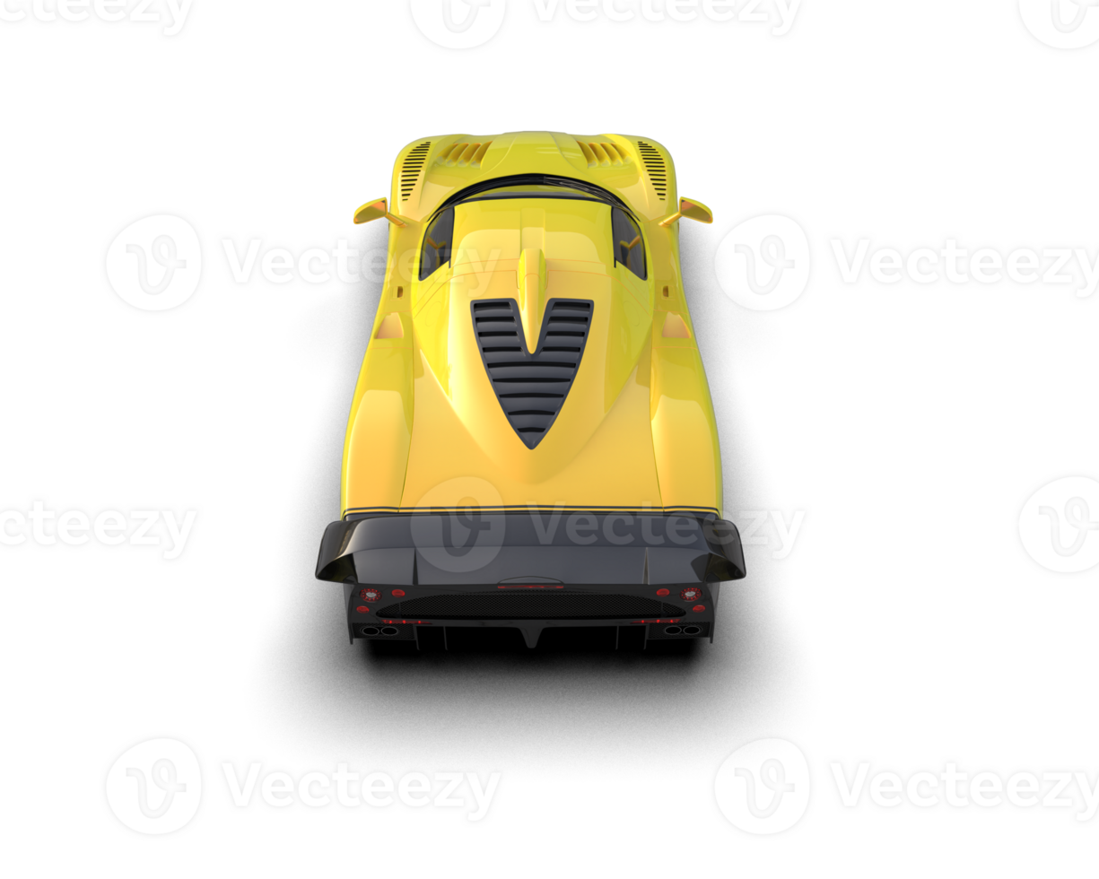 Realistic sport car isolated on background. 3d rendering - illustration png