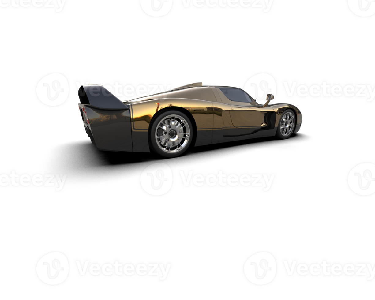 Realistic sport car isolated on background. 3d rendering - illustration png