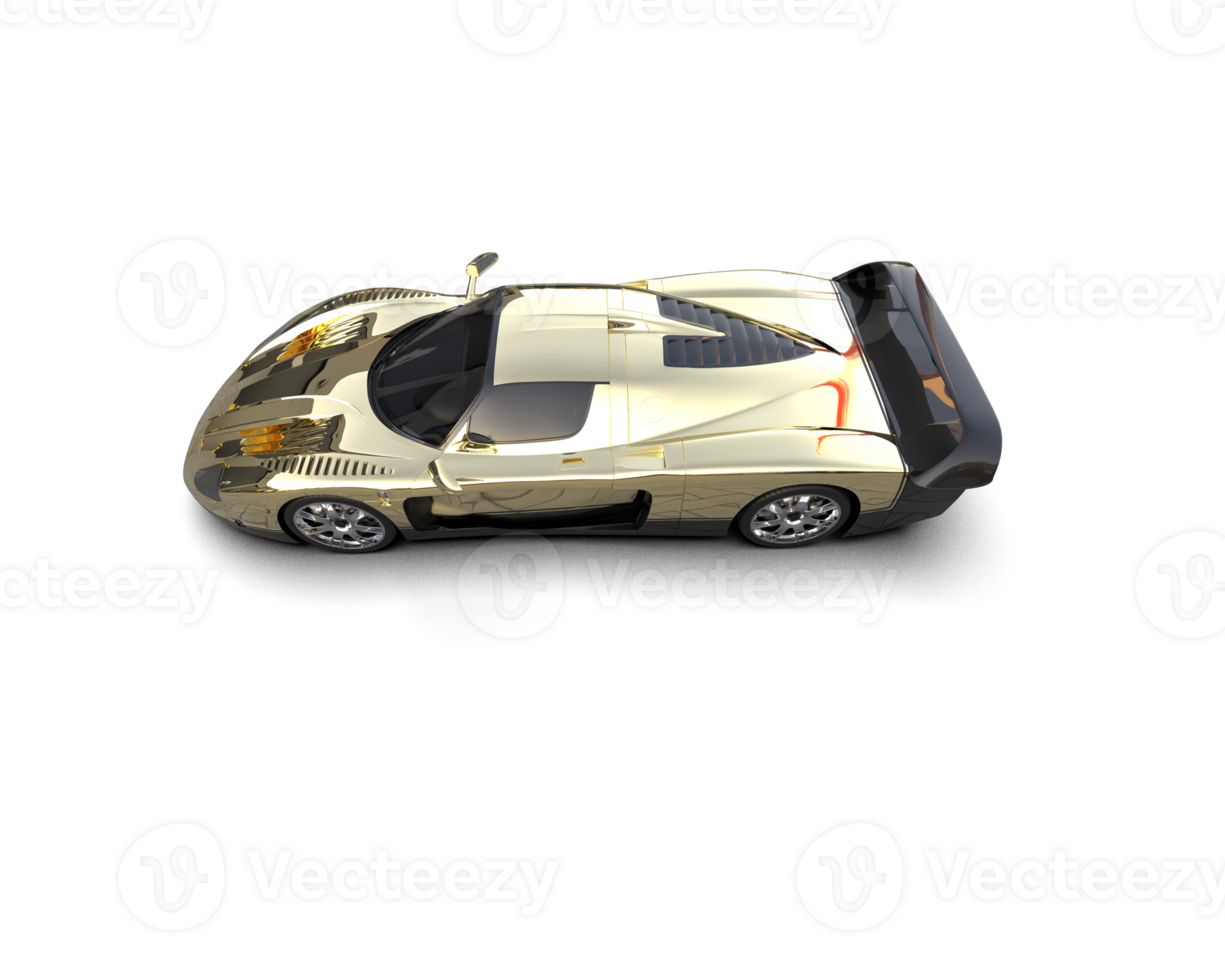 Realistic sport car isolated on background. 3d rendering - illustration png