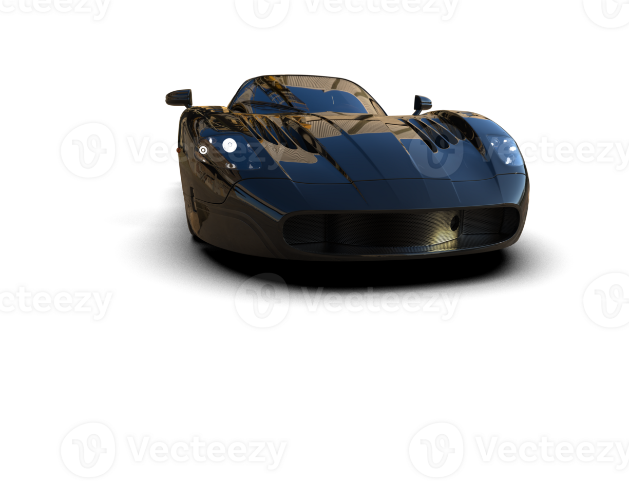 Realistic sport car isolated on background. 3d rendering - illustration png