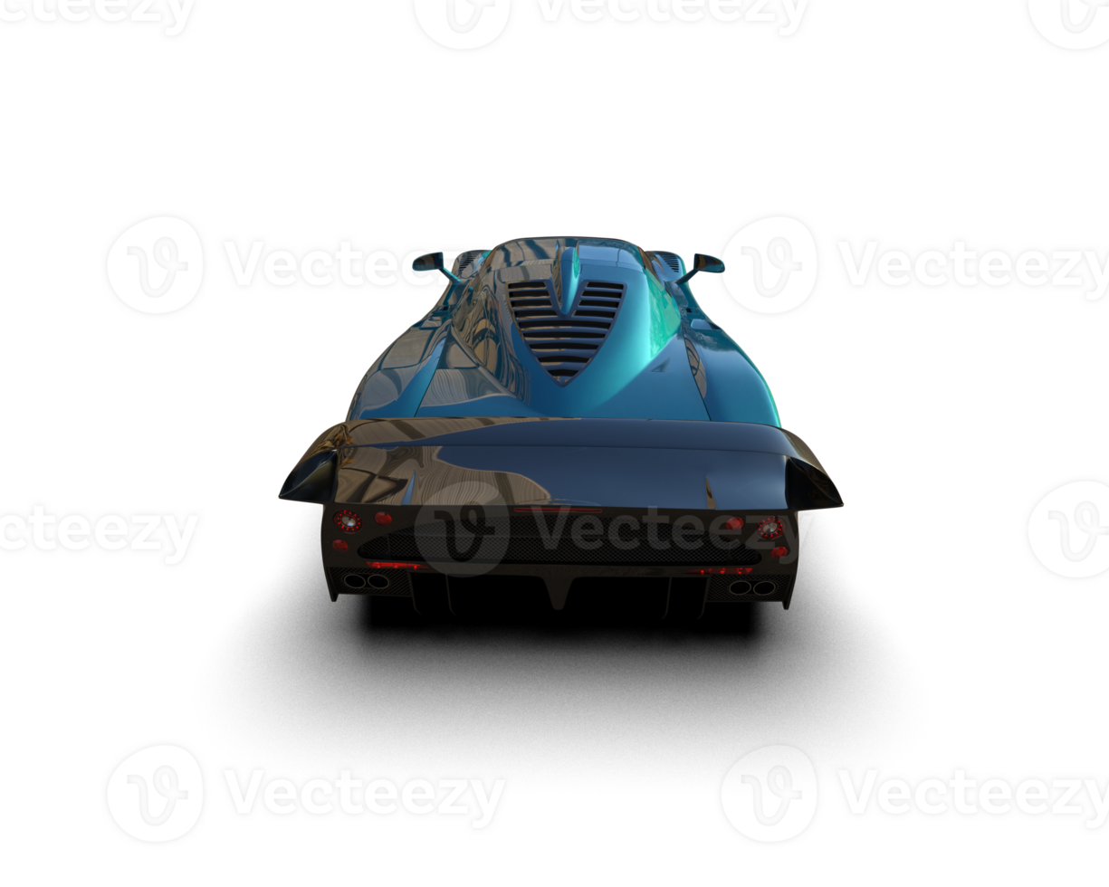 Realistic sport car isolated on background. 3d rendering - illustration png