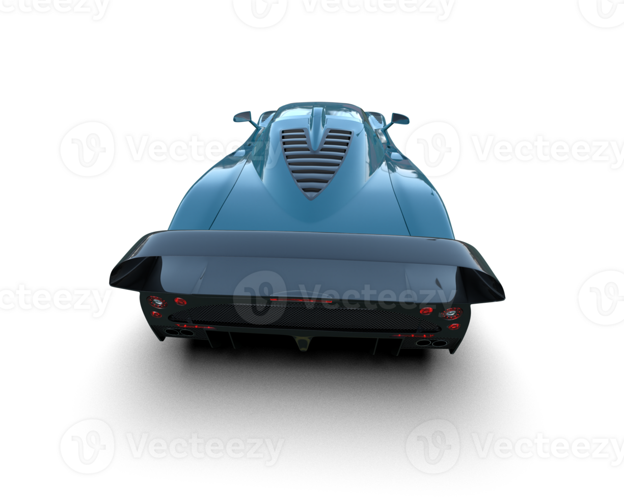 Realistic sport car isolated on background. 3d rendering - illustration png