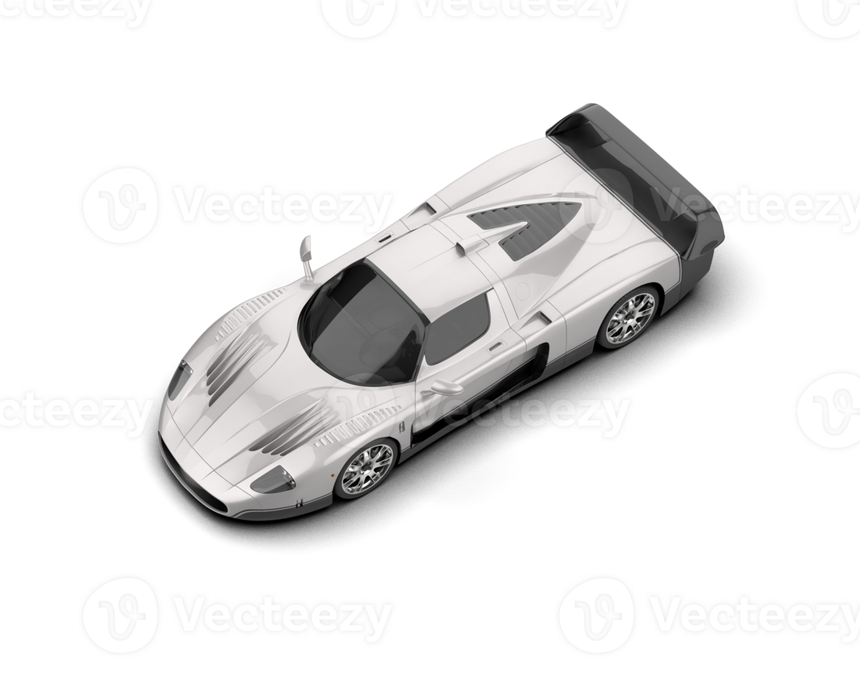 Realistic sport car isolated on background. 3d rendering - illustration png