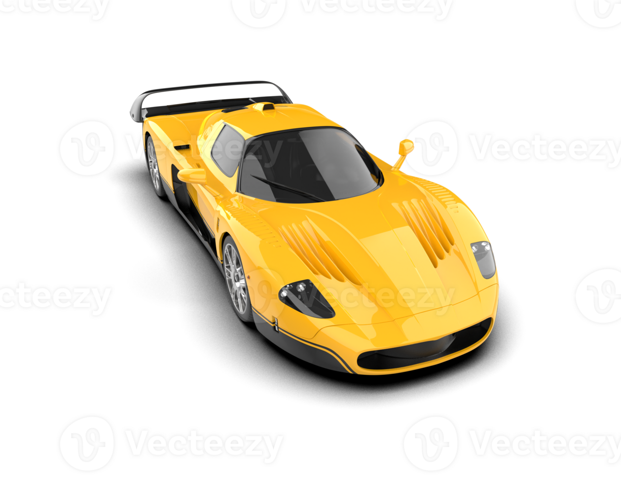 Realistic sport car isolated on background. 3d rendering - illustration png