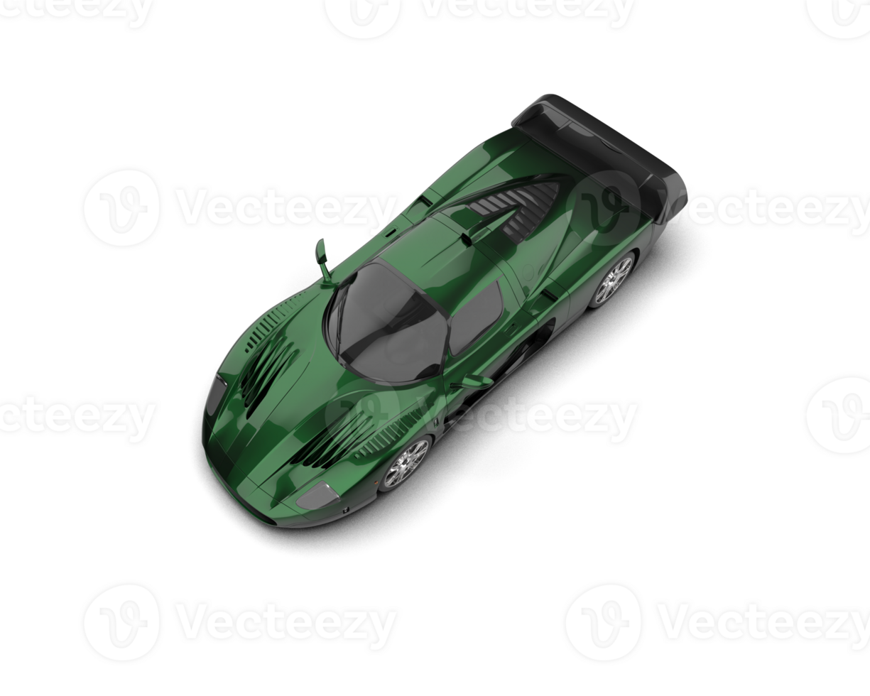 Realistic sport car isolated on background. 3d rendering - illustration png